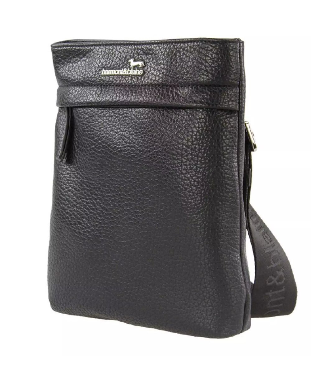 Tracolla Piatta Gentleman Nero - Harmont & Blaine