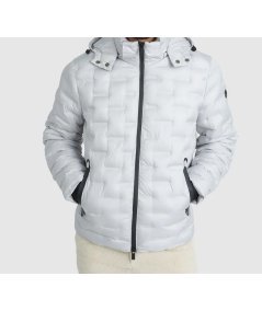 Giubbino Microfibra Cappuccio Markup Grigio - MK9940024