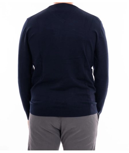 Maglia Scollo a V Markup Nero Misto Viscosa - MK20011