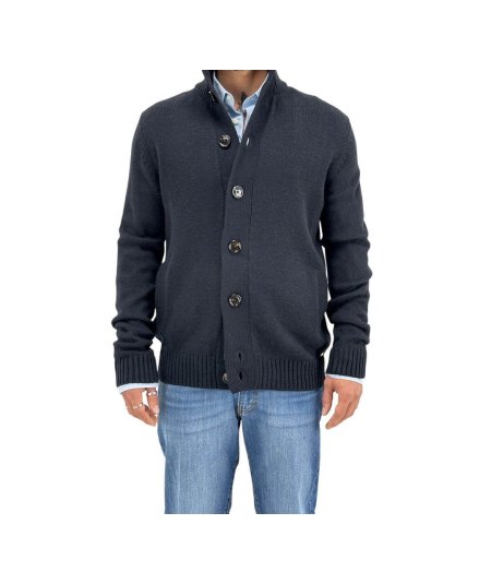 Maglia Lupetto Bottoni Markup Blu - MK9900044