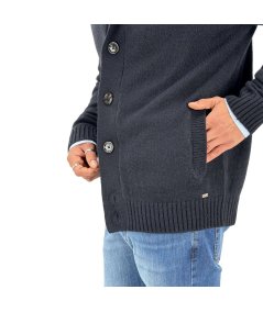 Maglia Lupetto Bottoni Markup Blu - MK9900044