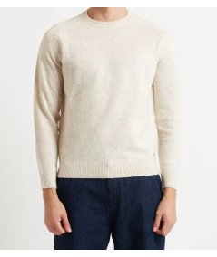 Maglia Girocollo Markup Beige Rasato Melange - MK9900078