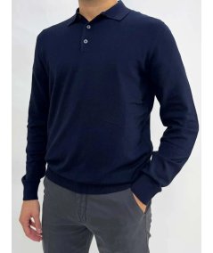 Polo Manica Lunga Markup Nero Viscosa - MK9900004