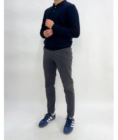 Polo Manica Lunga Markup Nero Viscosa - MK9900004