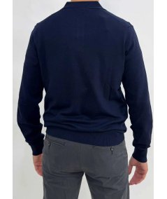 Polo Manica Lunga Markup Nero Viscosa - MK9900004