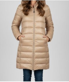 Markup Piumino Lungo Nylon Cappuccio Bordeaux