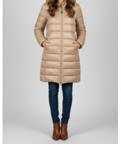 Markup Piumino Lungo Nylon Cappuccio Bordeaux