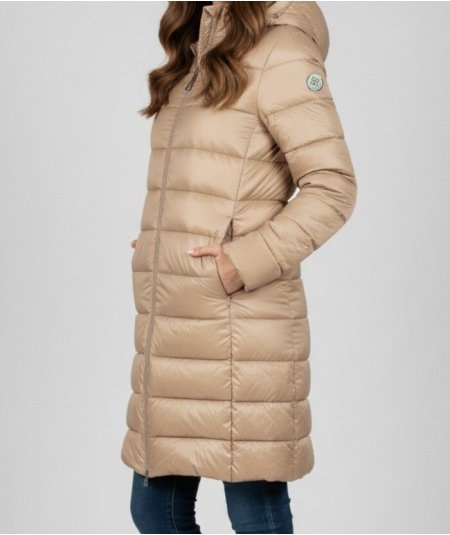 Markup Piumino Lungo Nylon Cappuccio Bordeaux