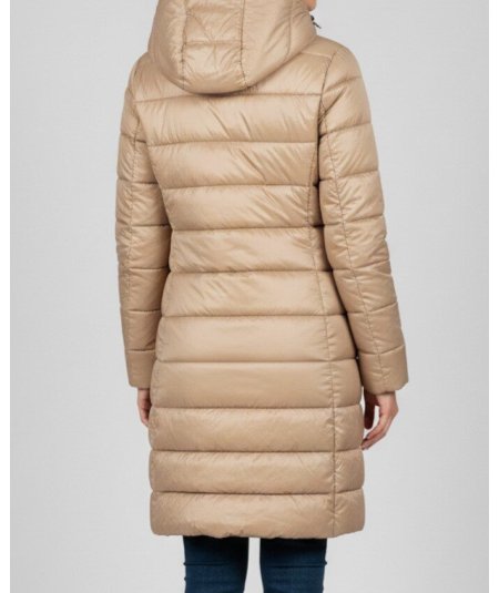 Markup Piumino Lungo Nylon Cappuccio Bordeaux