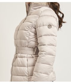 Markup Piumino Corto Satin Cintura Perla