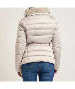 Markup Piumino Corto Satin Cintura Perla