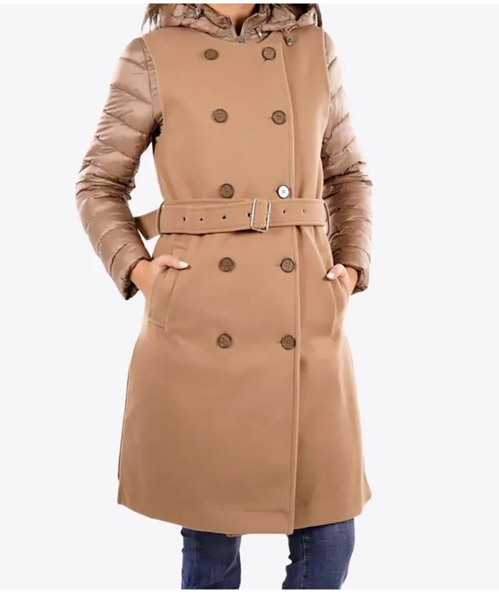 Markup Gilet Lungo Doppiopetto Panno Cammello