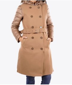 Markup Gilet Lungo Doppiopetto Panno Cammello