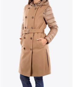 Markup Gilet Lungo Doppiopetto Panno Cammello