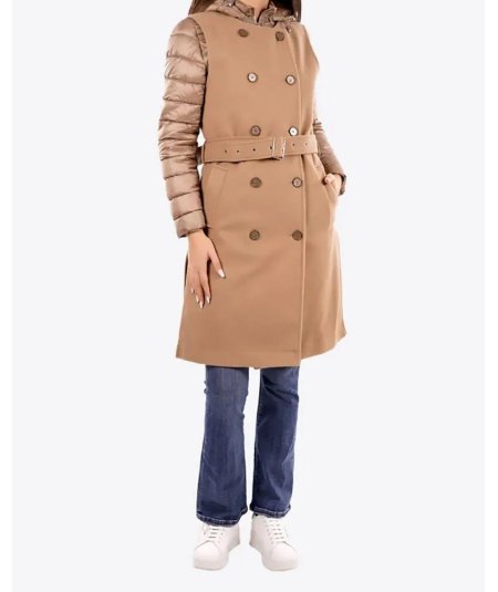 Markup Gilet Lungo Doppiopetto Panno Cammello