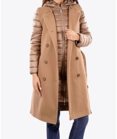 Markup Gilet Lungo Doppiopetto Panno Cammello