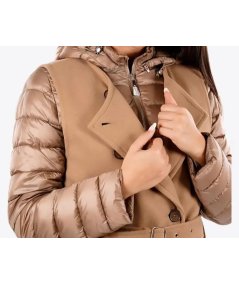 Markup Gilet Lungo Doppiopetto Panno Cammello