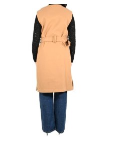 Markup Gilet Lungo Doppiopetto Panno Cammello