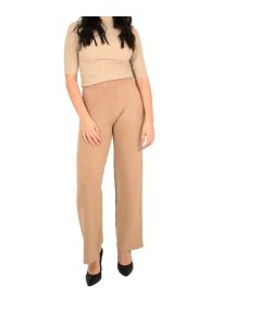 Markup Pantalone Palazzo Viscosa Cammello