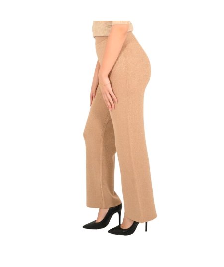 Markup Pantalone Palazzo Viscosa Cammello