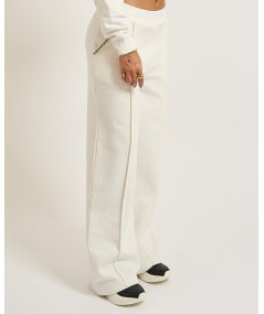 Markup Pantalone Felpa Applicazioni Panna