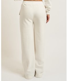 Markup Pantalone Felpa Applicazioni Panna