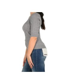 Markup Maglia Manica Corta Applicazioni Grigio