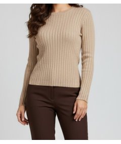 Markup Maglia Girocollo Misto Lana Beige