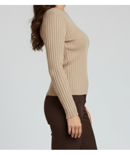 Markup Maglia Girocollo Misto Lana Beige