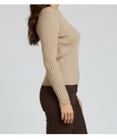 Markup Maglia Girocollo Misto Lana Beige