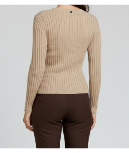 Markup Maglia Girocollo Misto Lana Beige