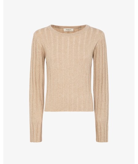 Markup Maglia Girocollo Misto Lana Beige