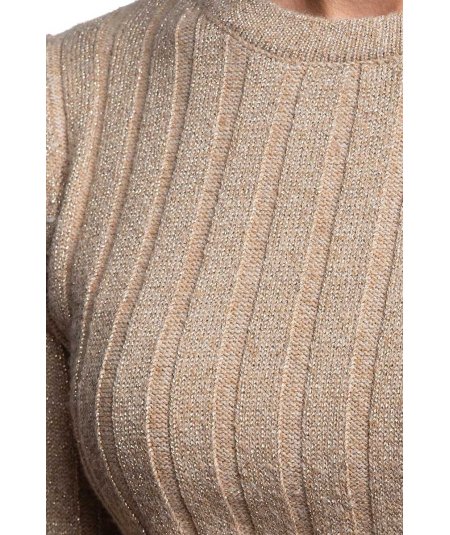 Markup Maglia Girocollo Misto Lana Beige