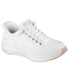 Skechers Contour Foam Golden Hour Donna Bianco Oro Sneakers Sportive