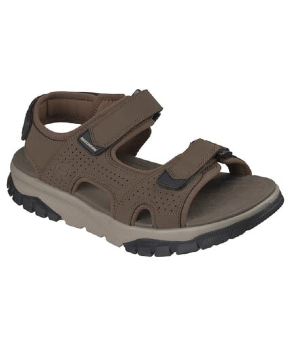 Skechers Wagner Avalon Uomo Nero Sandali Punta Chiusa