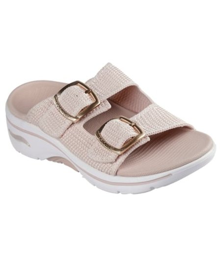 Skechers Go Walk Arch Fit 2.0 Donna Nero Sandali Supporto