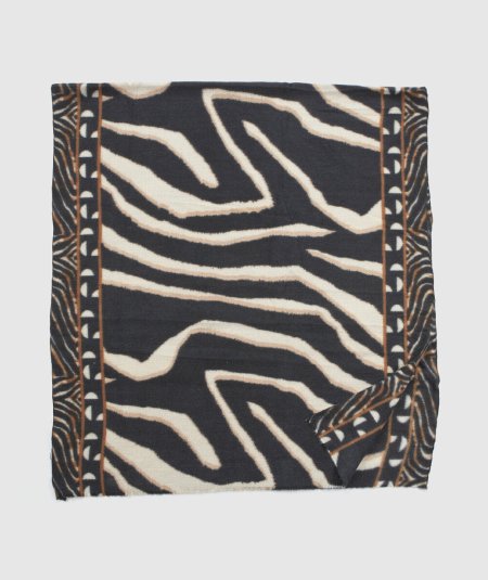 Sciarpa Nero Verde Fashion 06-0001286