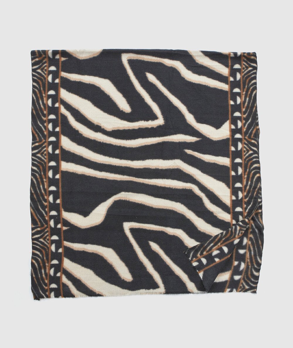 Sciarpa Nero Verde Fashion 06-0001286