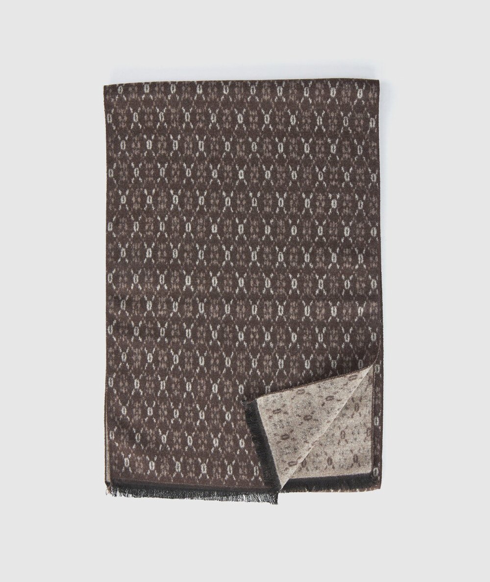 Sciarpa Uomo Nero Verde Fashion 59-0000096