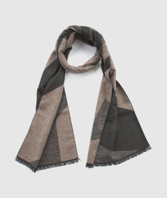 Sciarpa Uomo Nero Verde Fashion 59-0000100