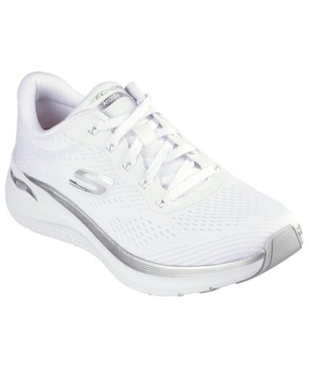 Skechers Arch Fit 2.0-Glow The Distanc Bianco Argento - Comfort