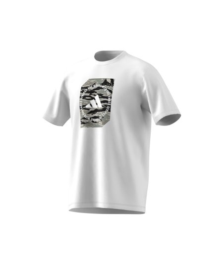 T-shirt Adidas Bianca Grafica Uomo - Mod. JM0387