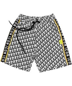 BERMUDA ALL-OVER C/BANDE IN TESSUTO