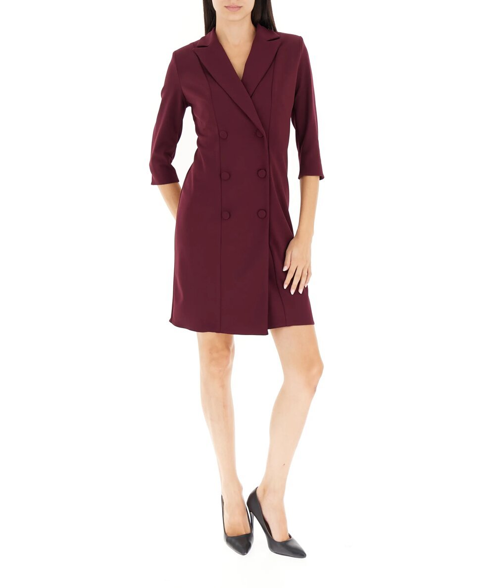 Abito Chemisier Bordeaux Rinascimento | Eleganza Versatile