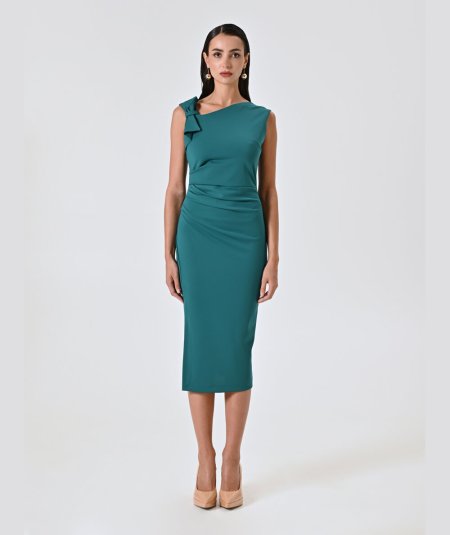 Abito Tubino Rinascimento | Bordeaux e Verde | Eleganza Classica