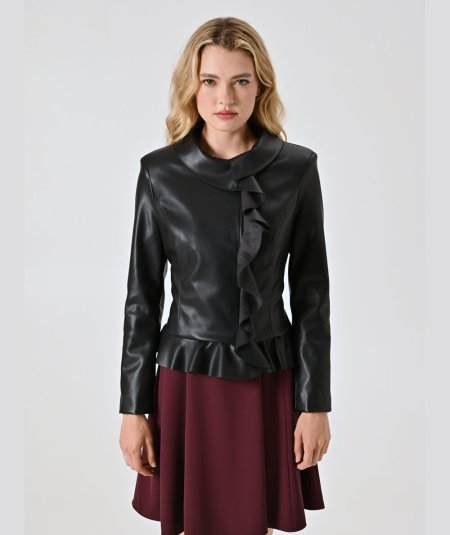 Giacca Sfiancata Nera Rinascimento | Design Sartoriale