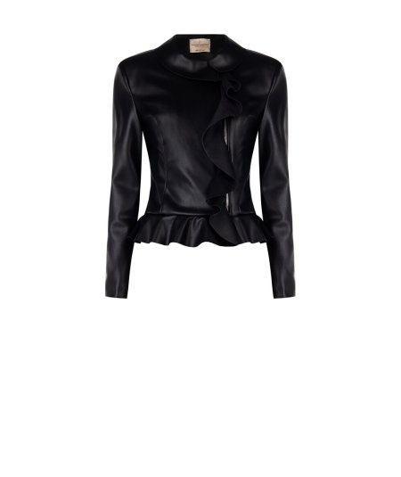 Giacca Sfiancata Nera Rinascimento | Design Sartoriale