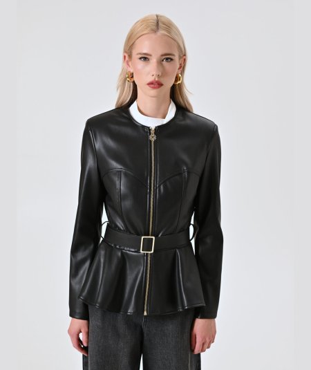 Giacca Nera Avvitata Rinascimento | Eleganza Quotidiana