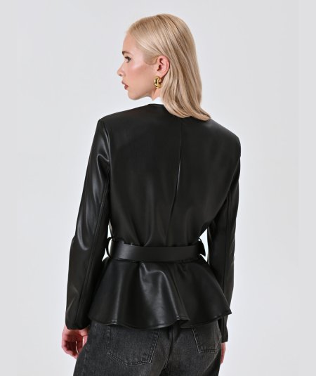 Giacca Nera Avvitata Rinascimento | Eleganza Quotidiana