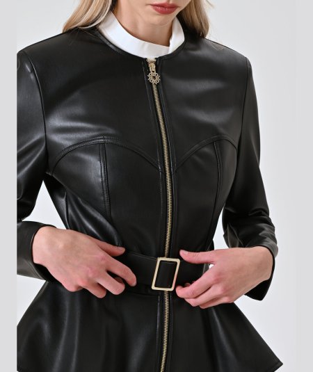 Giacca Nera Avvitata Rinascimento | Eleganza Quotidiana